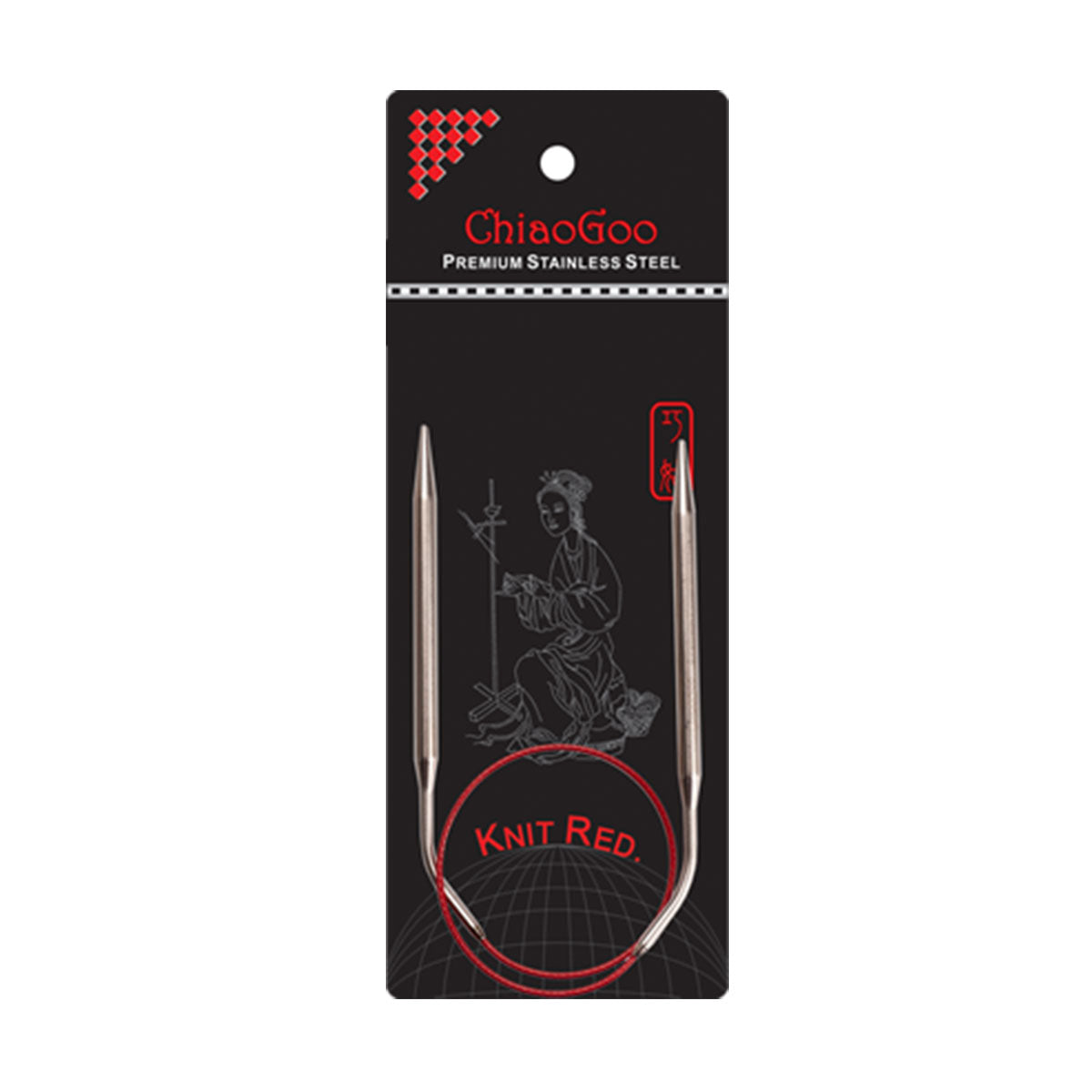 ChiaoGoo Knit RED Circular Needles - US 4 (3.50mm) - 16" - Extra Image