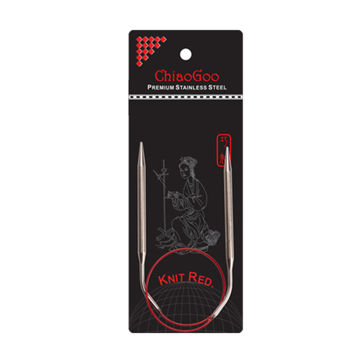 ChiaoGoo Knit RED Circular Needles - US 6 (4.00mm) - 16" - Zoom Image