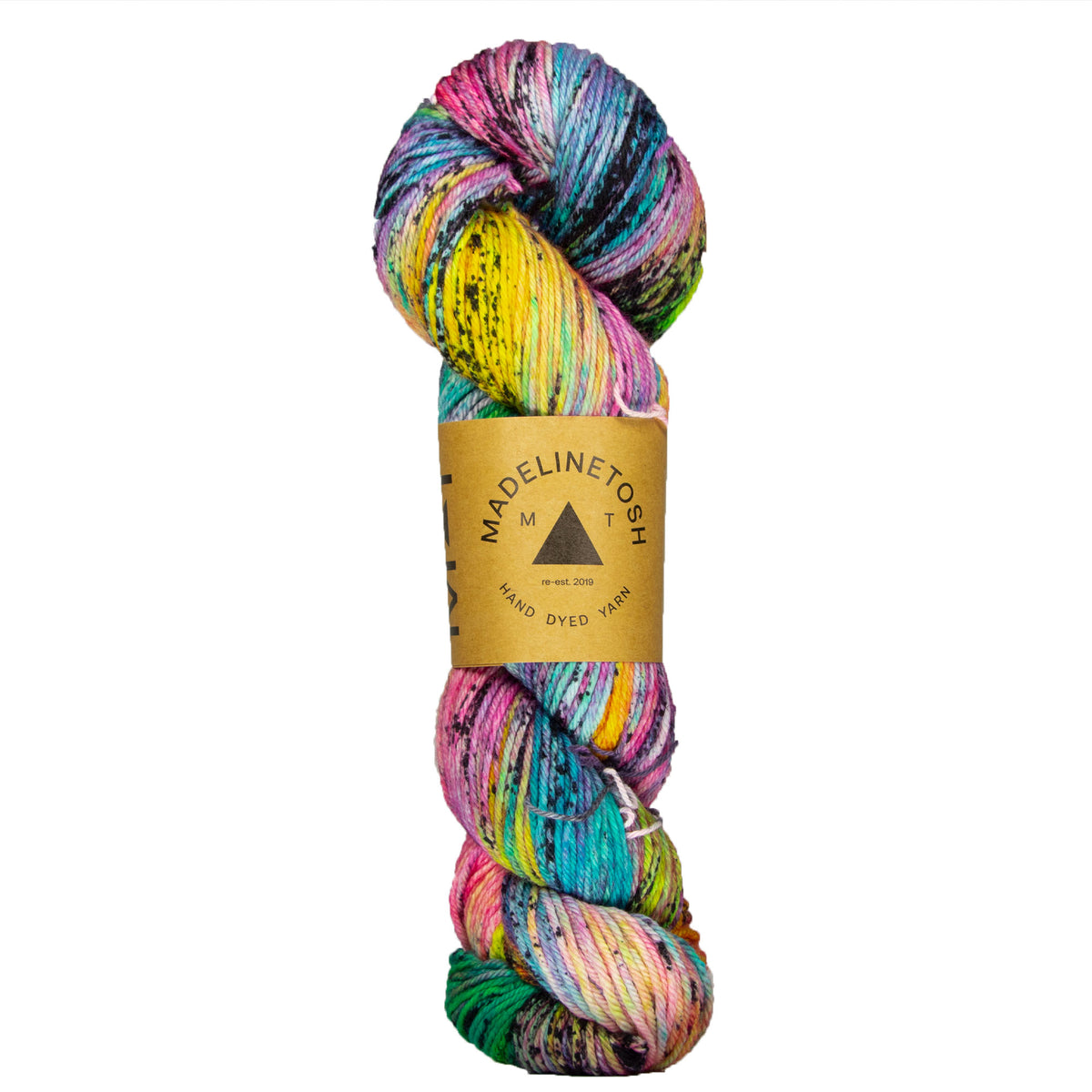 Madelinetosh Tosh DK Yarn - Electric Rainbow - Zoom Image
