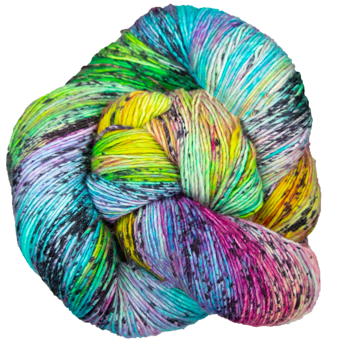 Madelinetosh Tosh Merino Light Yarn - Electric Rainbow - Zoom Image