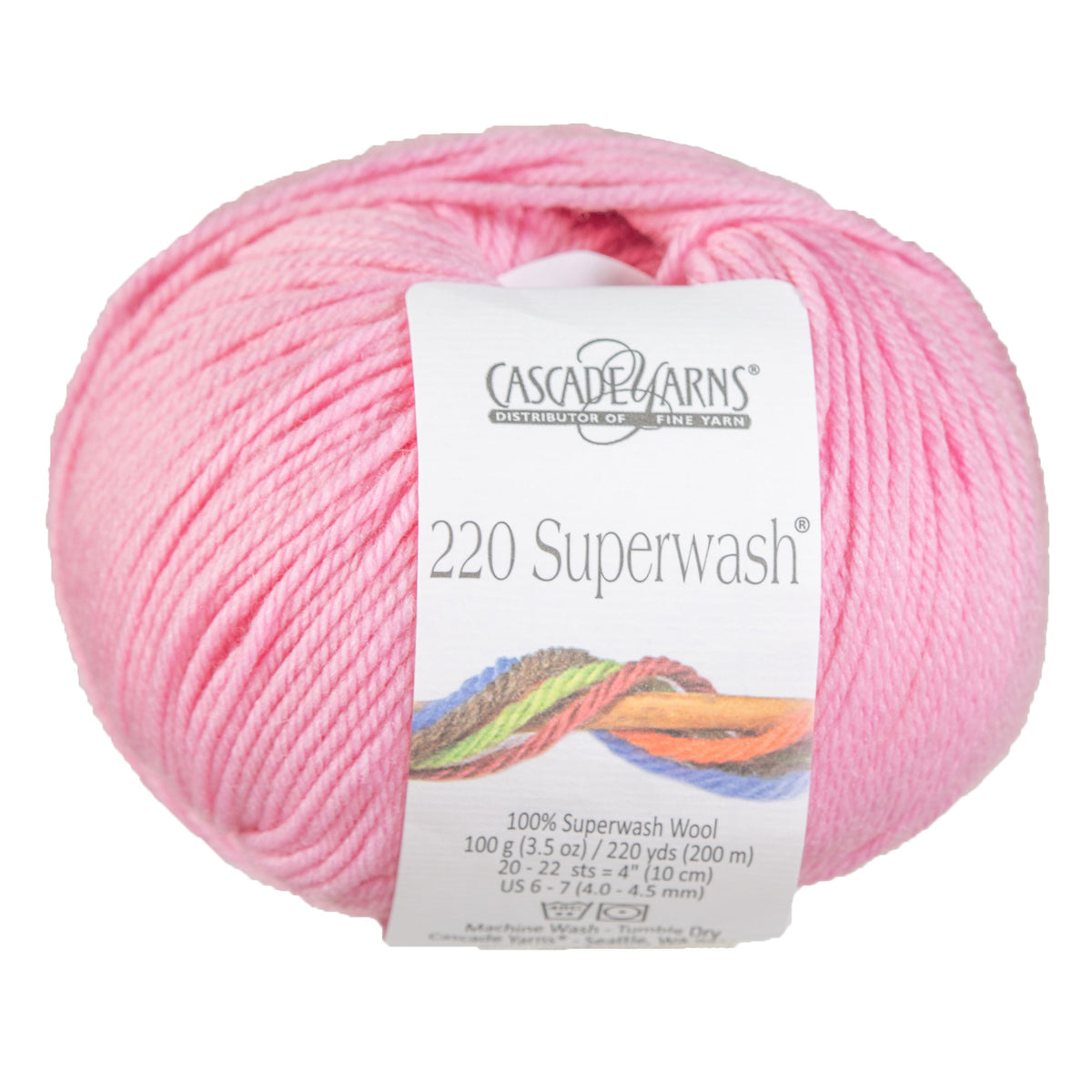 Cascade Yarns 220 Superwash Yarn - 0836 Pink Ice - Zoom Image
