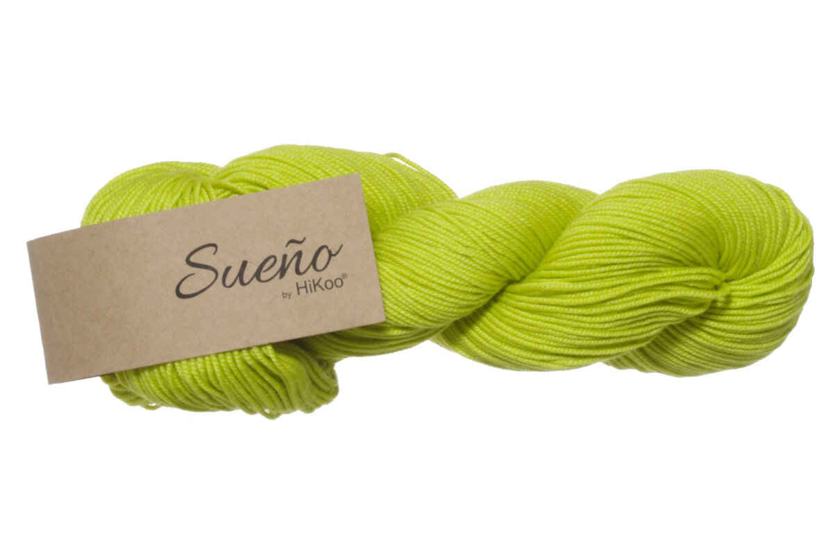 HiKoo Sueno Yarn - 1190 - Chartreuse - Extra Image