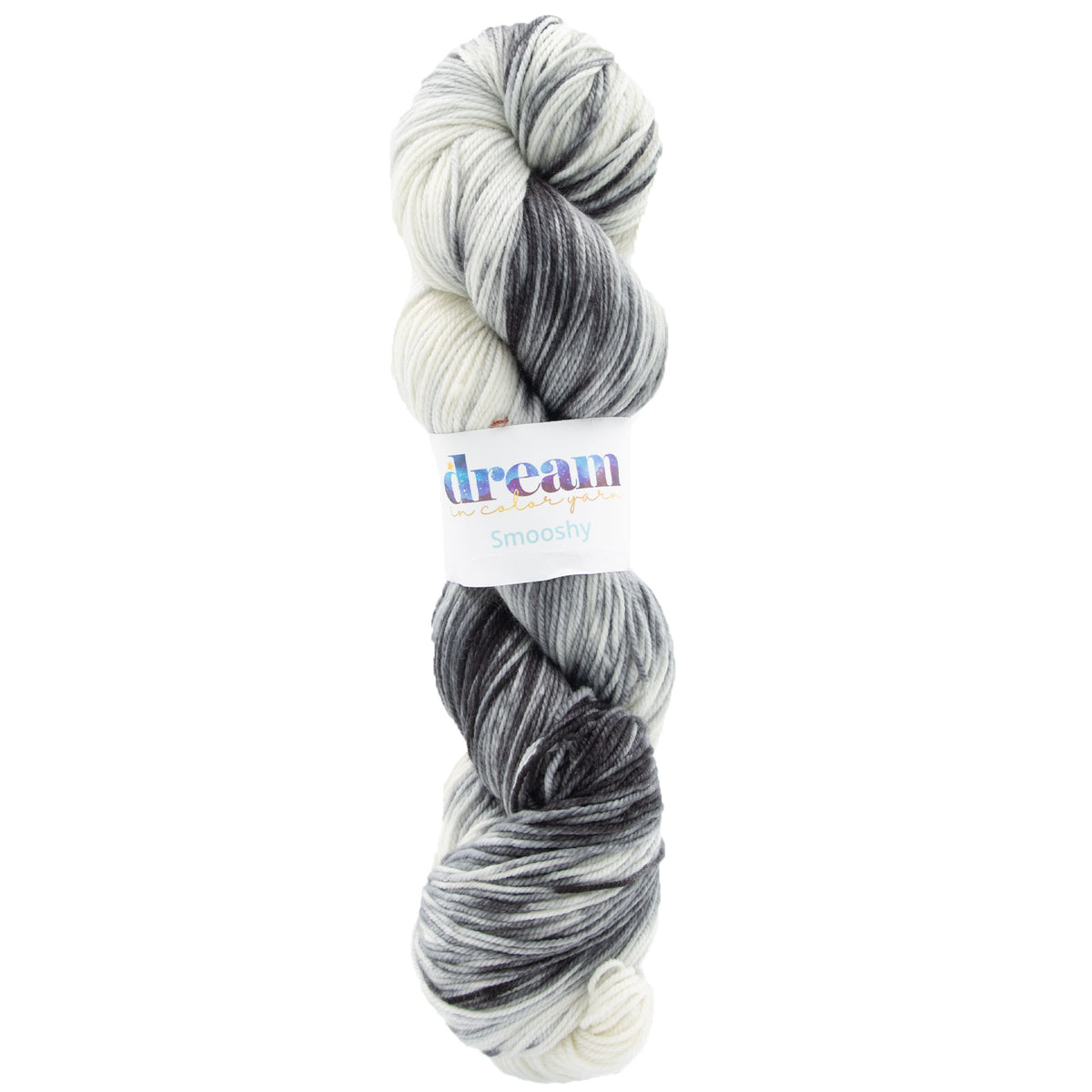 Dream in Color Smooshy Yarn - Black & White - Zoom Image

