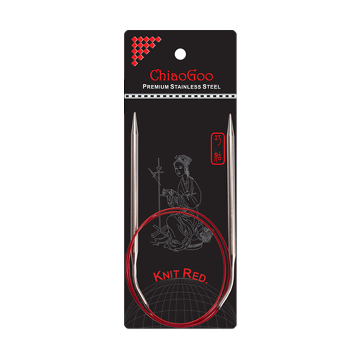 ChiaoGoo Knit RED Circular Needles - US 2 (2.75mm) - 32" - Zoom Image