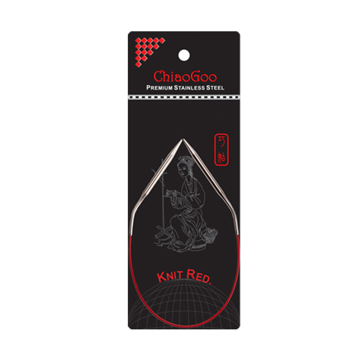 ChiaoGoo Knit RED Circular Needles - US 1.5 (2.50mm) - 12" - Extra Image