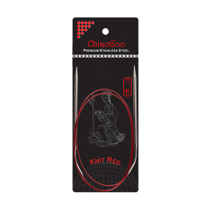 ChiaoGoo Knit RED Circular Needles - US 4 (3.50mm) - 40 - Zoom Image