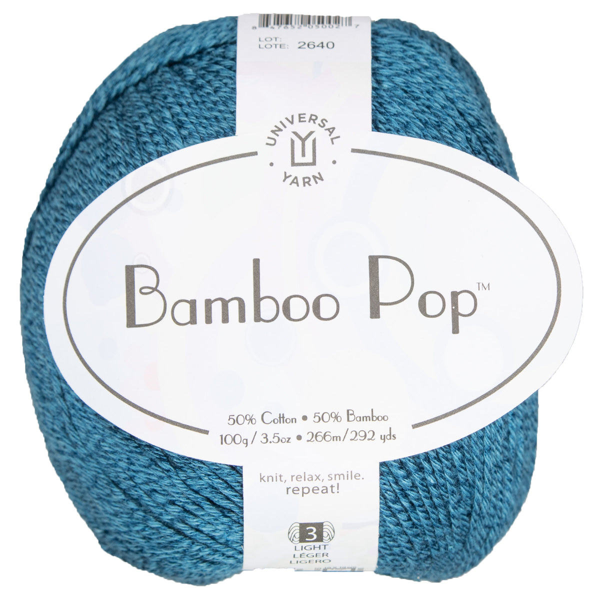 Universal Yarn Bamboo Pop Yarn - 119 Ink Blue - Zoom Image
