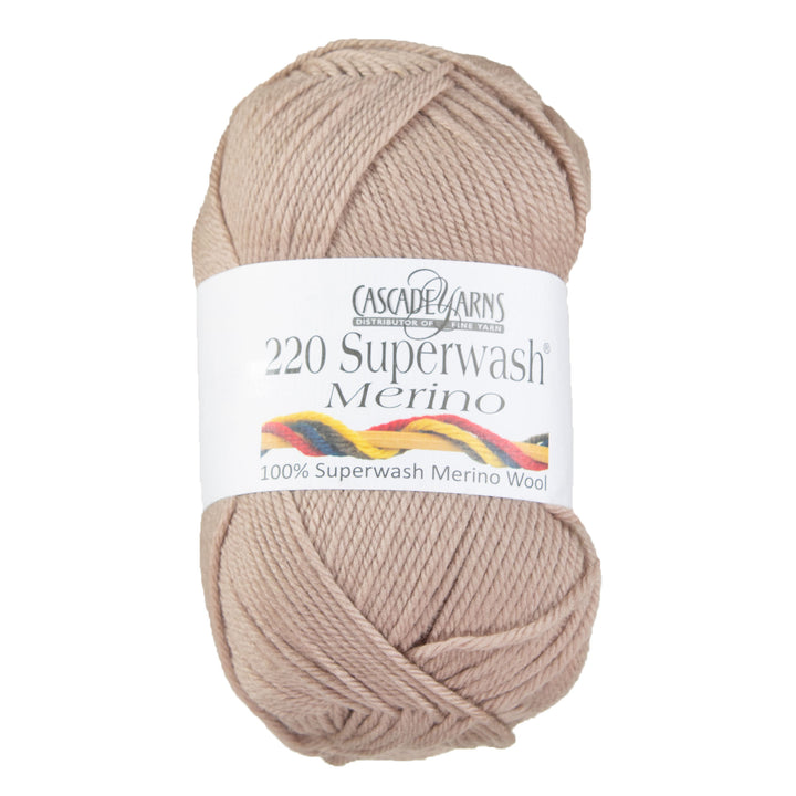 Cascade Yarns 220 Superwash Merino Yarn - 002 Tuffet - Zoom Image