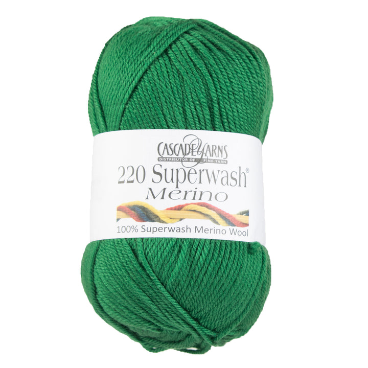 Cascade Yarns 220 Superwash Merino Yarn - 016 Verdant Green - Zoom Image