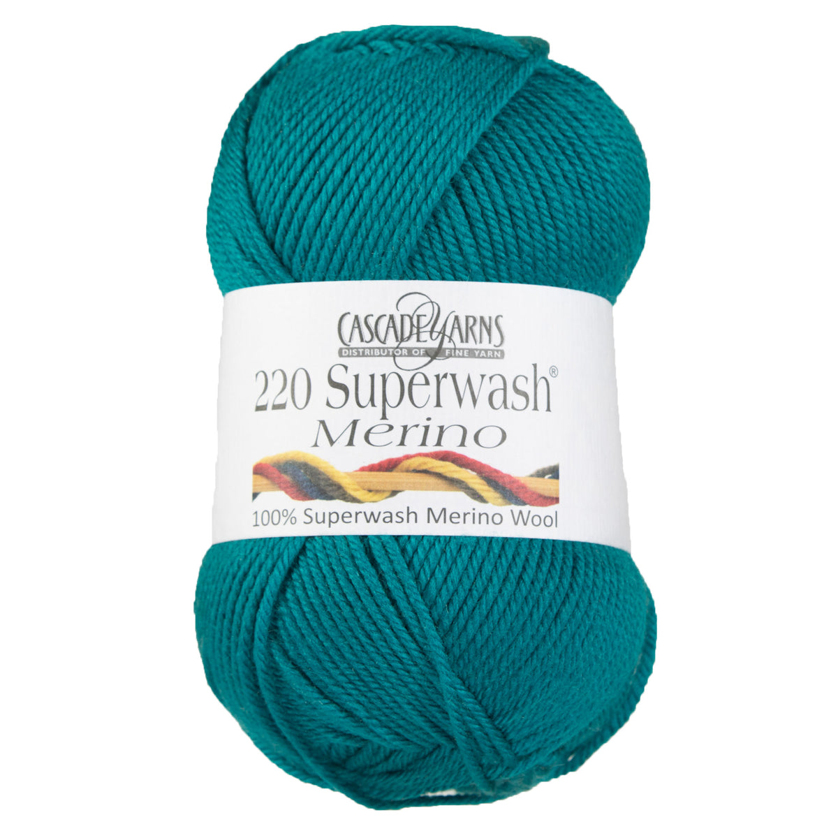 Cascade Yarns 220 Superwash Merino Yarn - 035 Teal - Zoom Image

