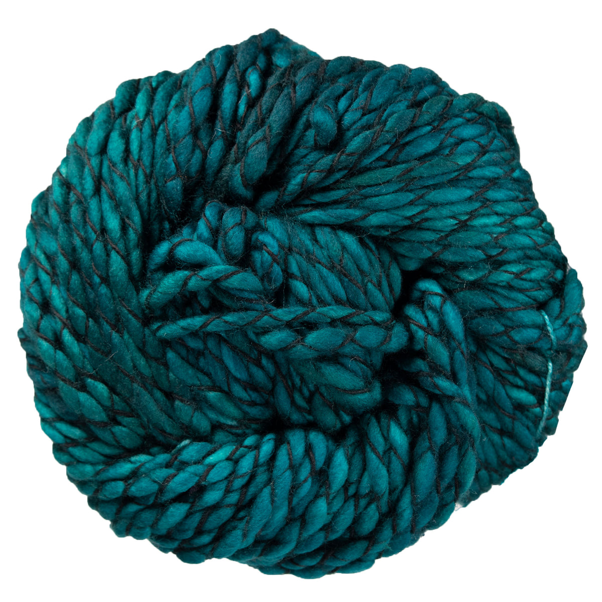 Malabrigo Caracol Yarn - 412 Teal Feather - Zoom Image
