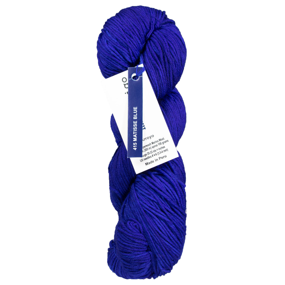 Malabrigo Arroyo Yarn - 415 Matisse Blue - Zoom Image
