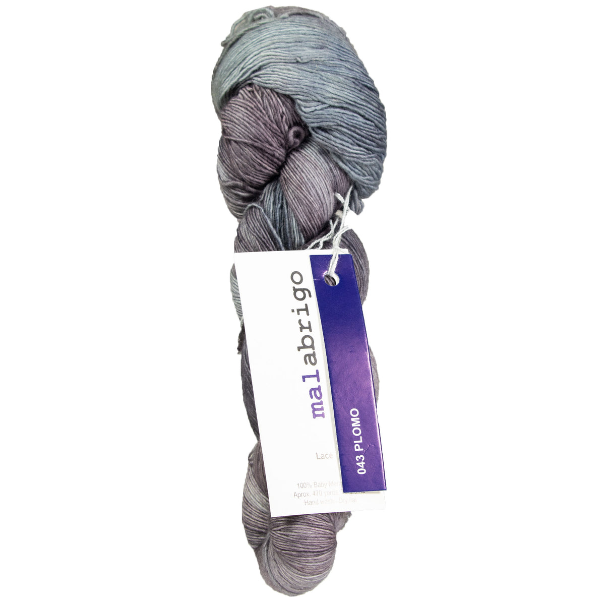 Malabrigo Lace Yarn - 043 Plomo - Zoom Image
