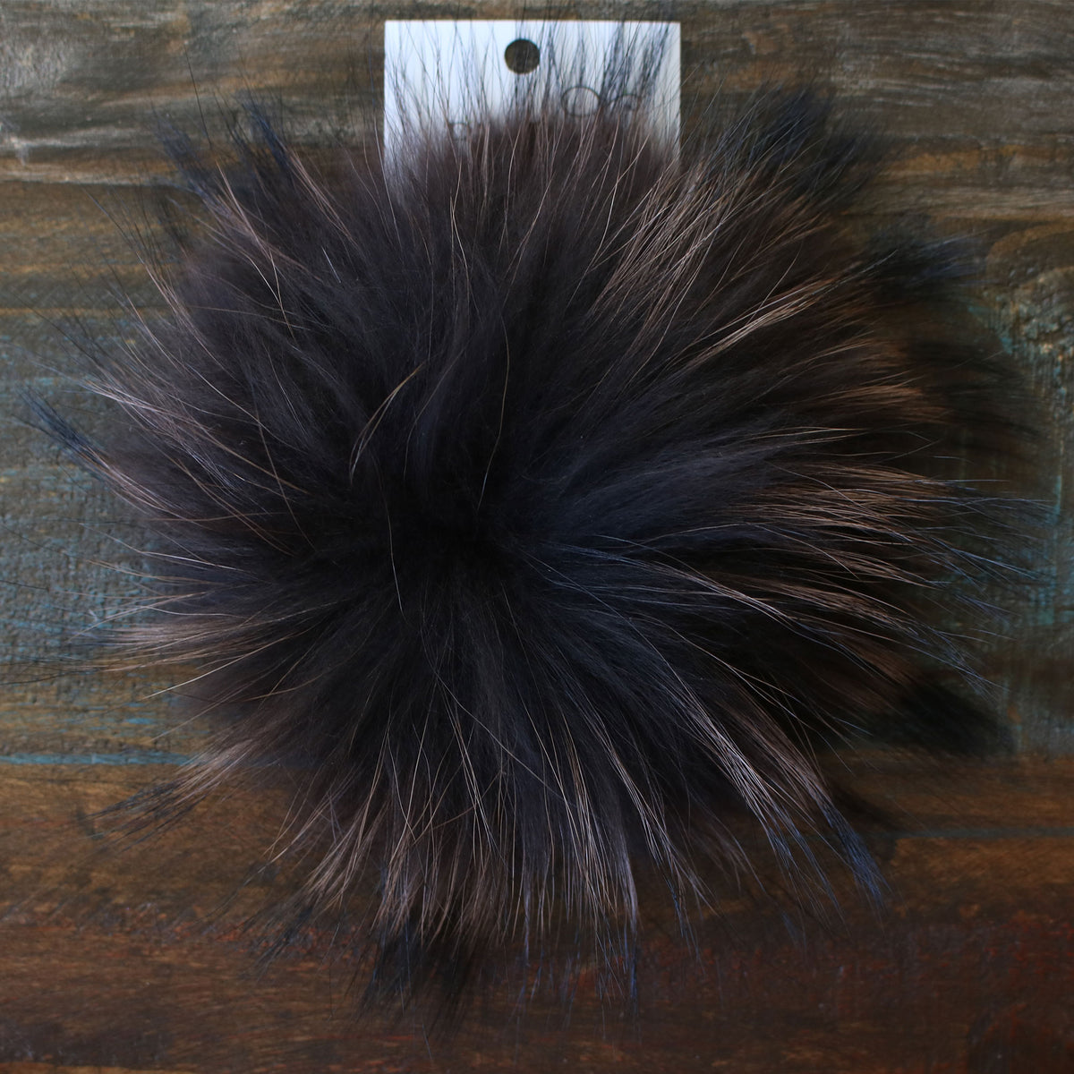 Big Bad Wool Pompoms - Raccoon - Coco (6") - Zoom Image
