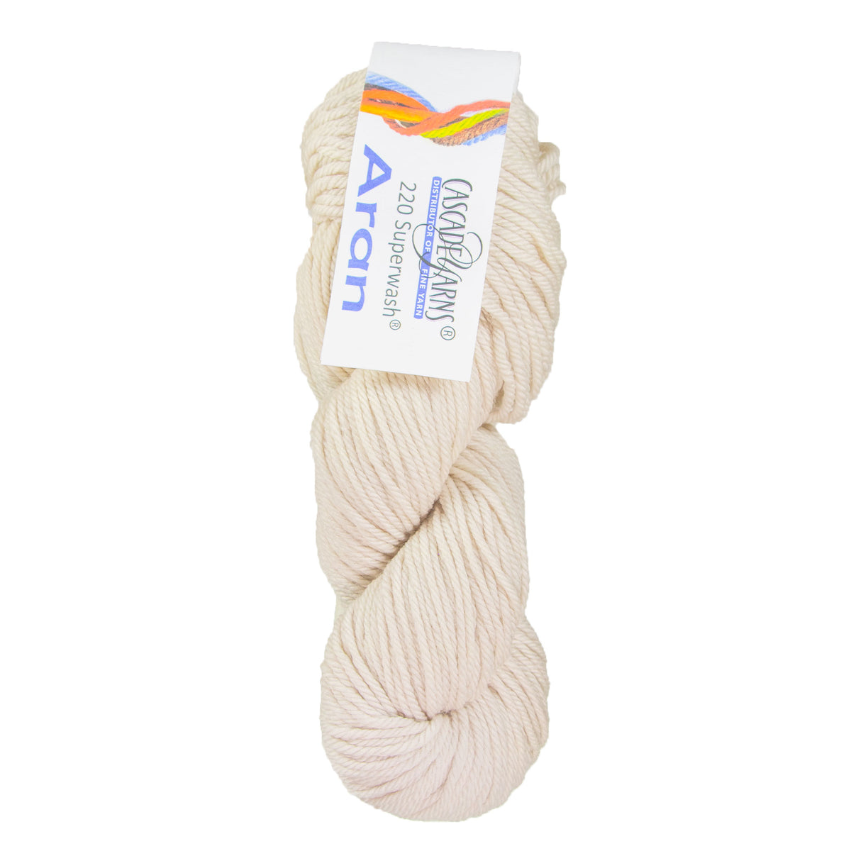 Cascade Yarns 220 Superwash Aran Yarn - 0272 White Sand - Zoom Image
