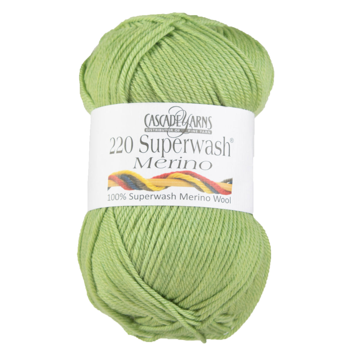 Cascade Yarns 220 Superwash Merino Yarn - 042 Celery Heather - Zoom Image

