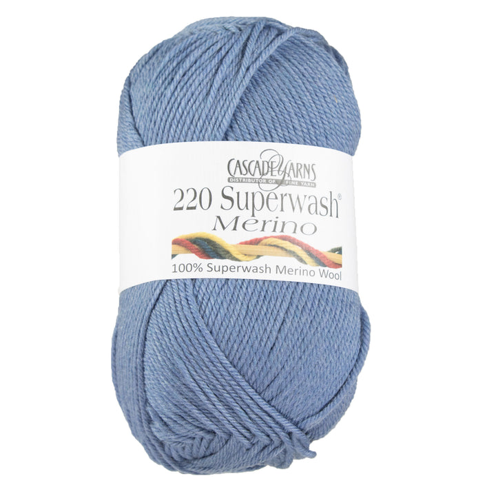 Cascade Yarns 220 Superwash Merino Yarn - 047 Westpoint Blue Heather - Zoom Image