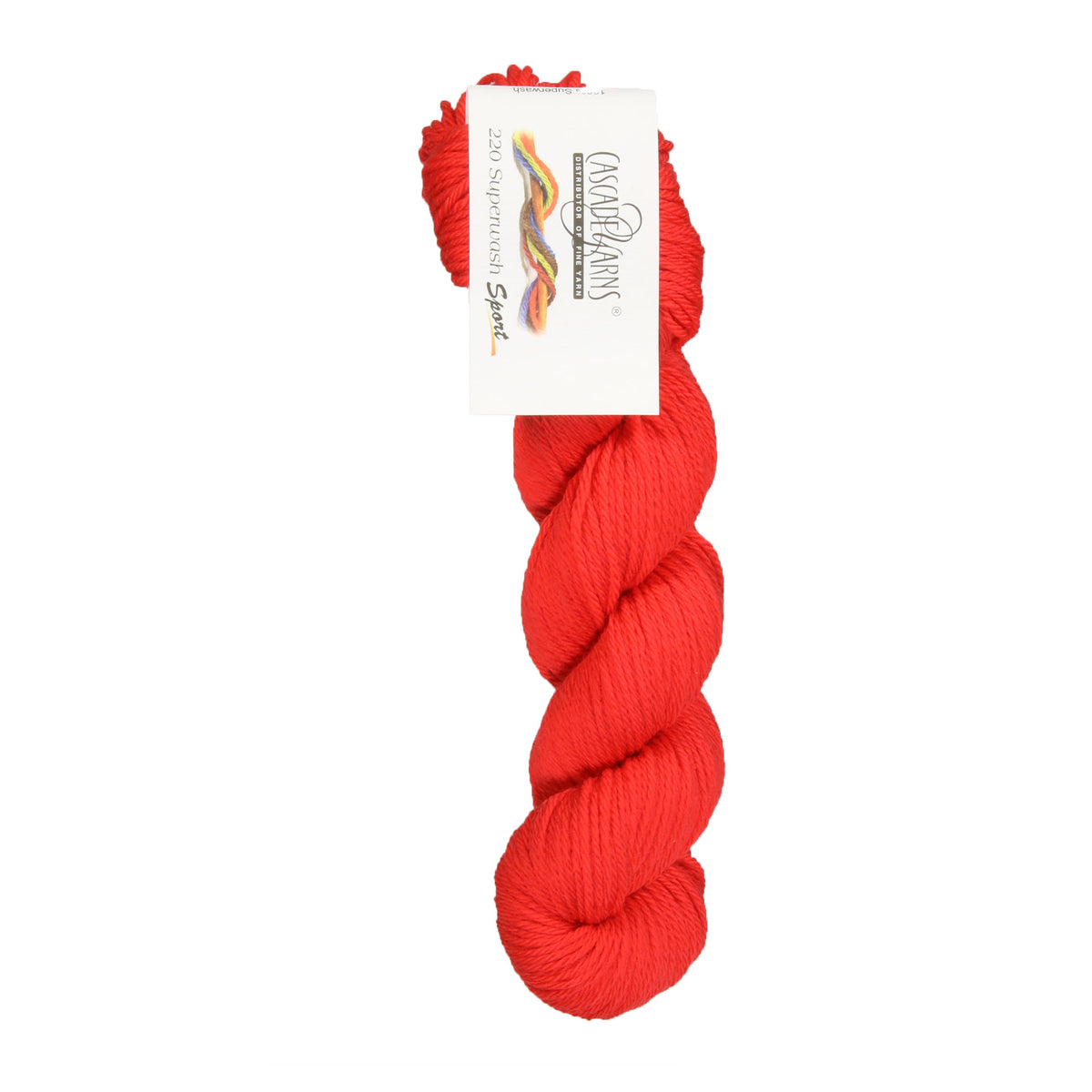 Cascade Yarns 220 Superwash Sport Yarn - 0263 Tomato - Zoom Image
