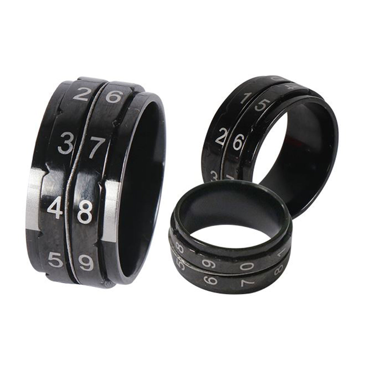 KnitPro Row Counter Ring - Black - Size 7 - Zoom Image