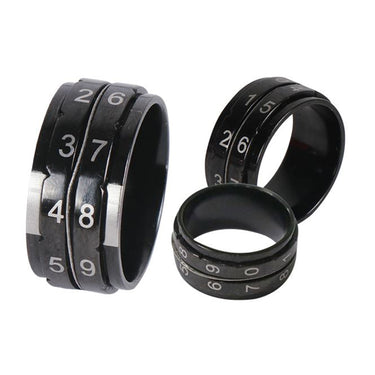 KnitPro Row Counter Ring - Black - Size 8 - Zoom Image