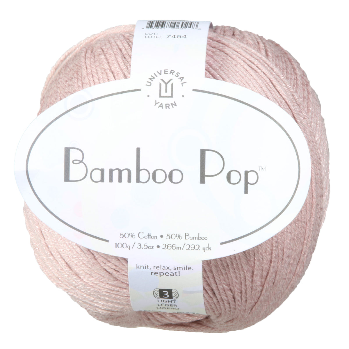 Universal Yarn Bamboo Pop Yarn - 125 Darling Pink - Zoom Image
