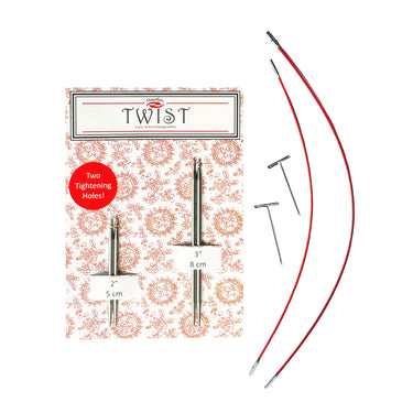 ChiaoGoo TWIST Interchangeable Short Tips Combo Pack Needles - US 00 (1.75mm) - Zoom Image