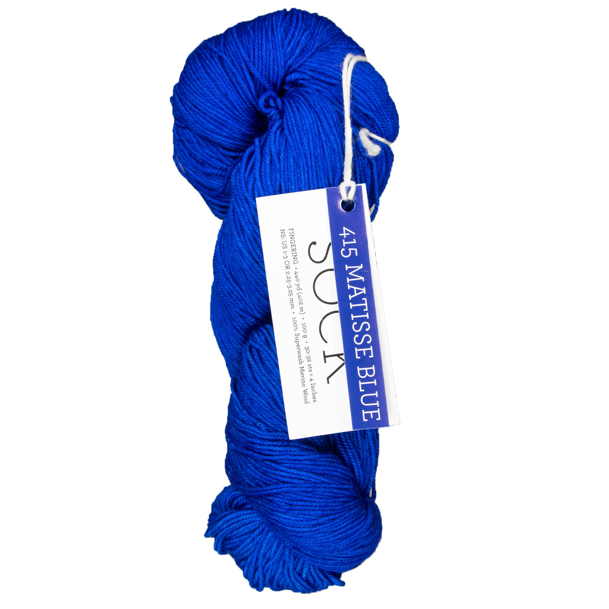 Malabrigo Sock Yarn - 415 Matisse Blue - Zoom Image
