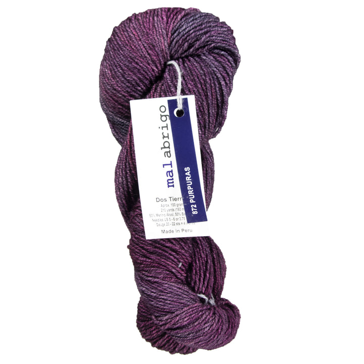 Malabrigo Dos Tierras Yarn - 872 Purpuras - Zoom Image
