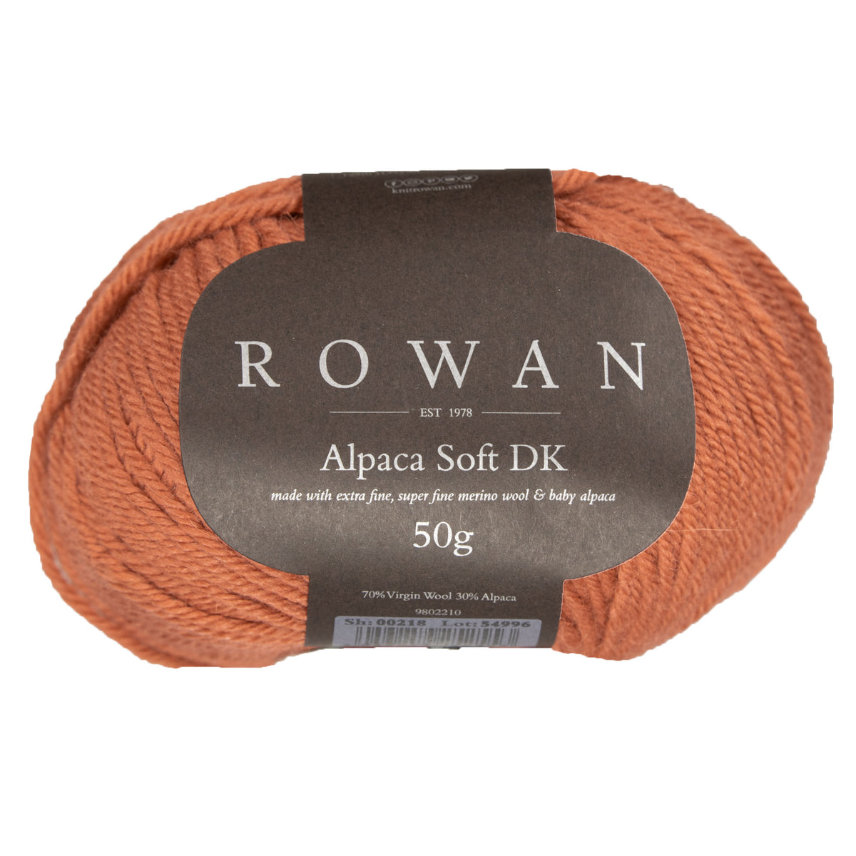 Rowan Alpaca Soft DK Yarn - 218 Brick - Zoom Image