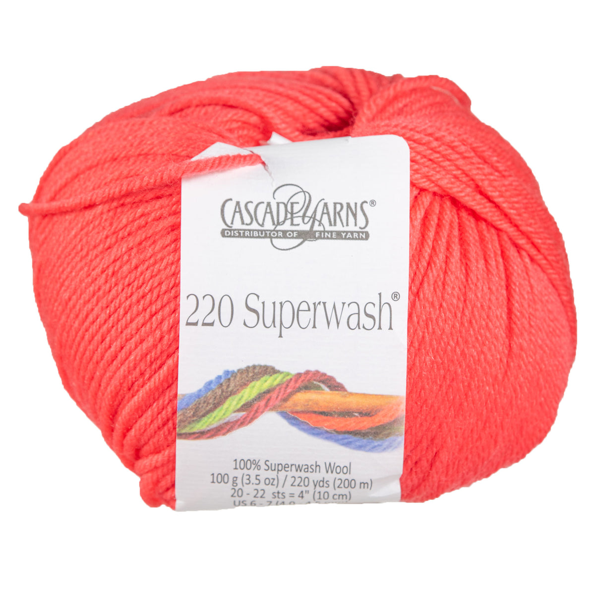 Cascade Yarns 220 Superwash Yarn - 0287 Deep Sea Coral - Zoom Image
