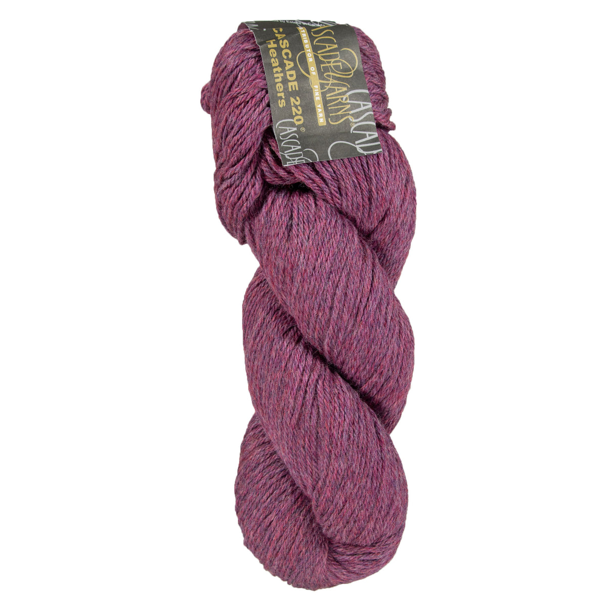 Cascade 220 Yarn - 9692 Razzleberry Heather - Zoom Image
