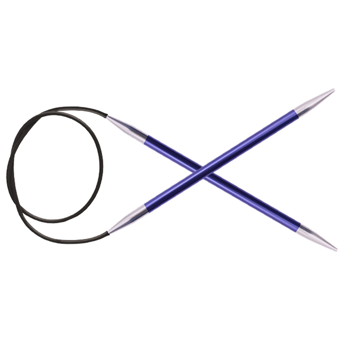 KnitPro Zing Fixed Circular Needles - US 7 (4.5mm) - 16" Iolite - Extra Image
