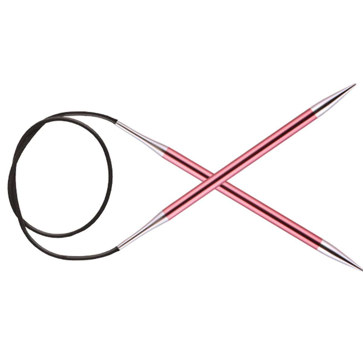 KnitPro Zing Fixed Circular Needles - US 10.5 (6.5mm) - 24" Coral - Zoom Image
