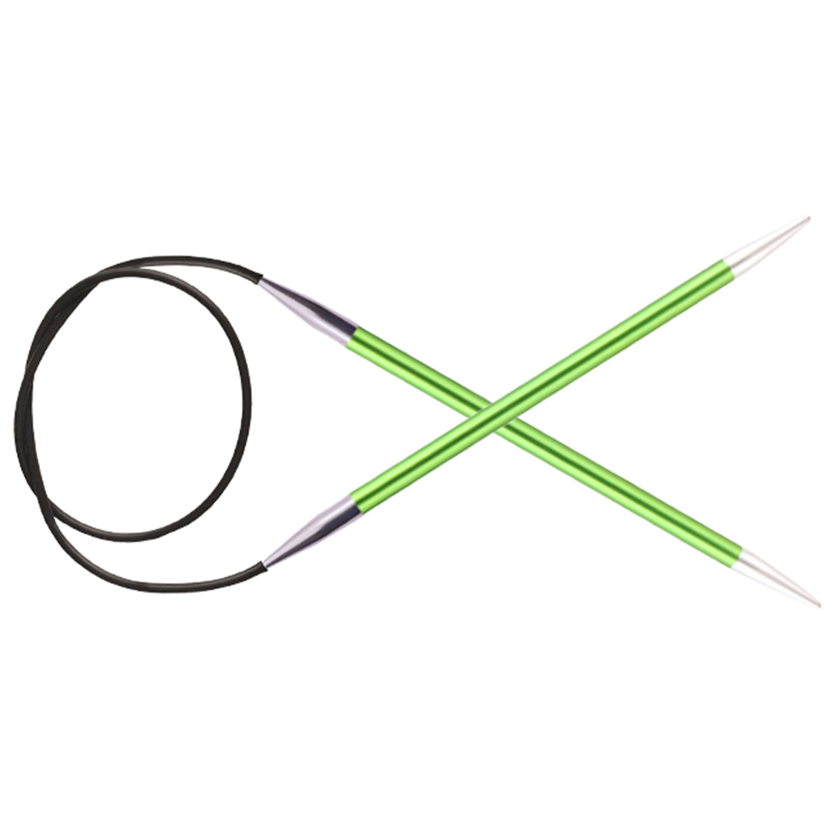 KnitPro Zing Fixed Circular Needles - US 4 (3.5mm) - 32" Chrysolite - Zoom Image
