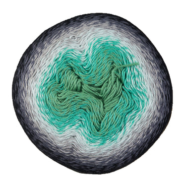 Scheepjes Whirl Yarn - 785 Minty Black Velvet - Zoom Image