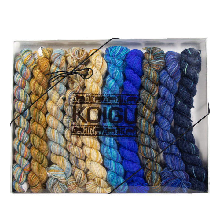 Koigu Pencil Box Yarn - Venation Shawl - Shadow Spice - Zoom Image