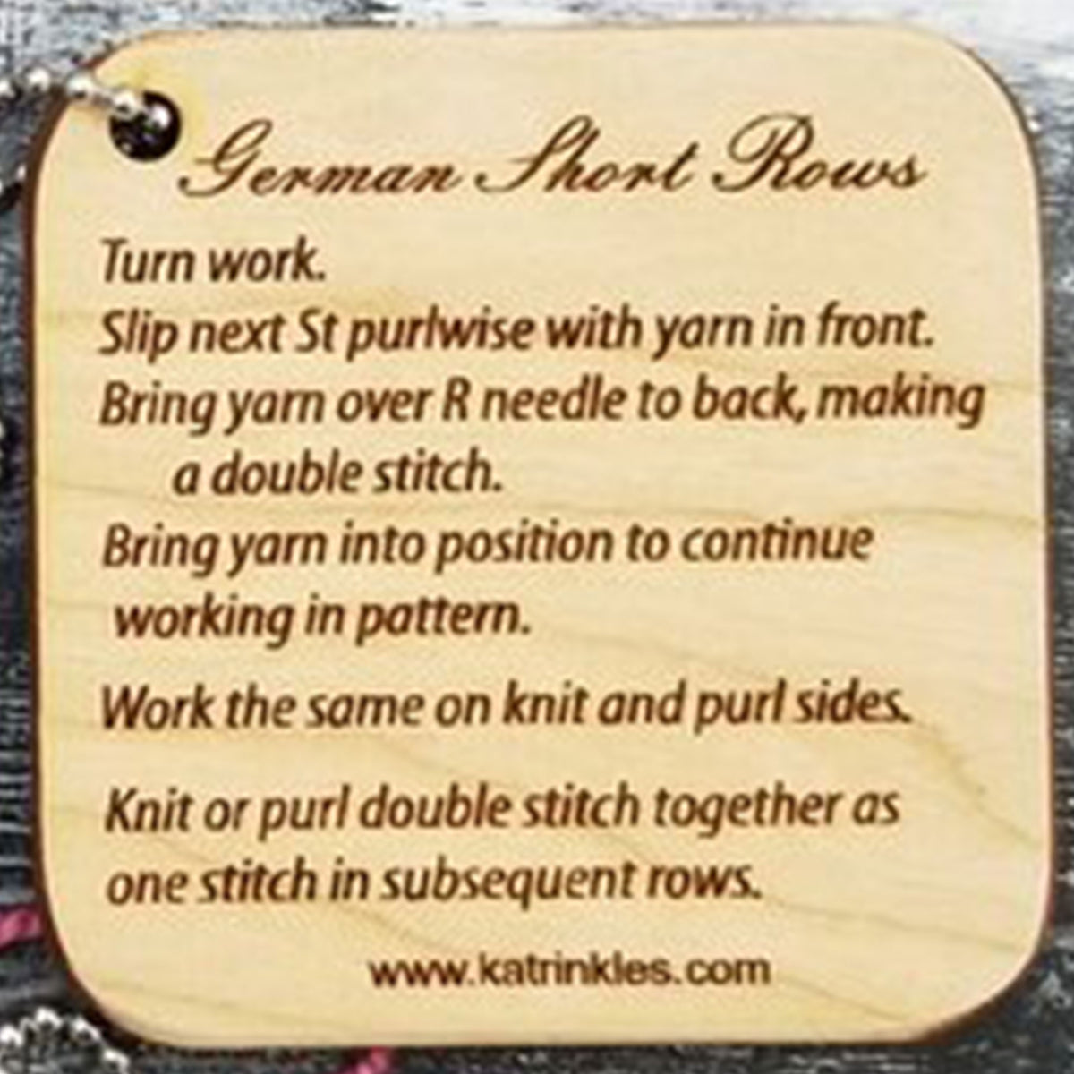 Katrinkles Mini Tools - German Short Rows - Zoom Image