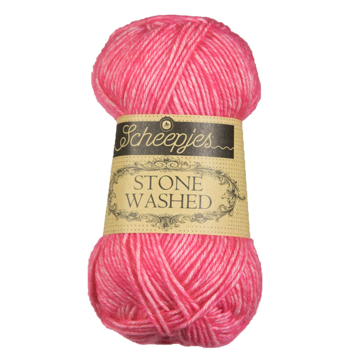 Scheepjes Stone Washed Yarn - 835 Rhodochrosite - Zoom Image