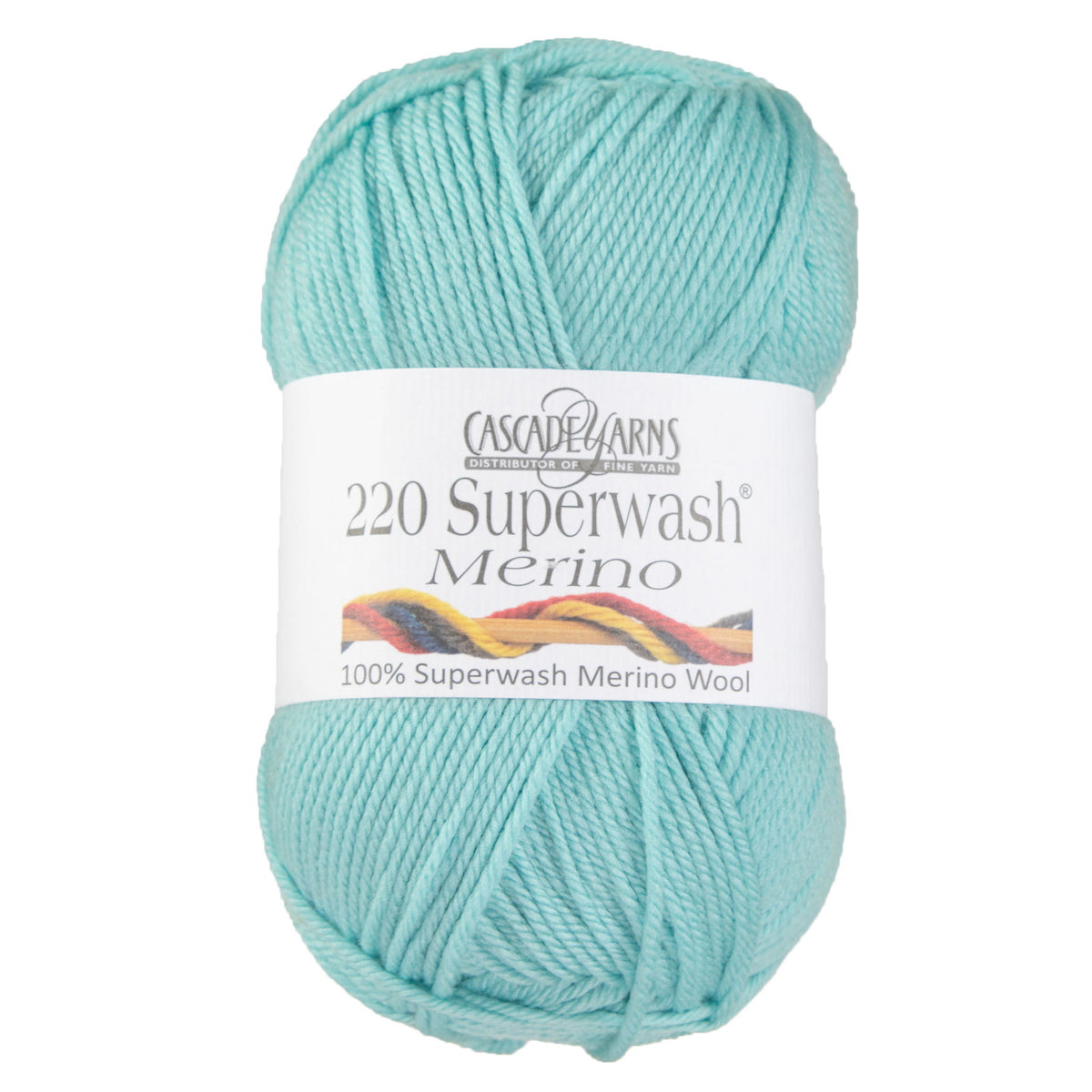 Cascade Yarns 220 Superwash Merino Yarn - 089 Aqua Haze - Zoom Image
