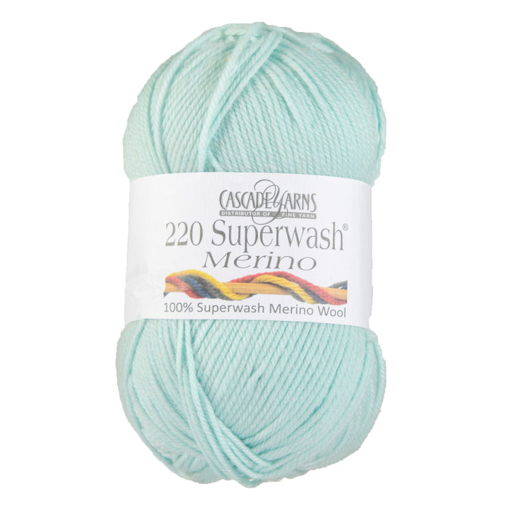 Cascade Yarns 220 Superwash Merino Yarn - 090 Pastel Turquoise - Zoom Image