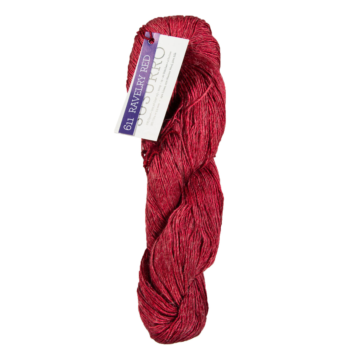 Malabrigo Susurro Yarn - 611 Ravelry Red - Zoom Image