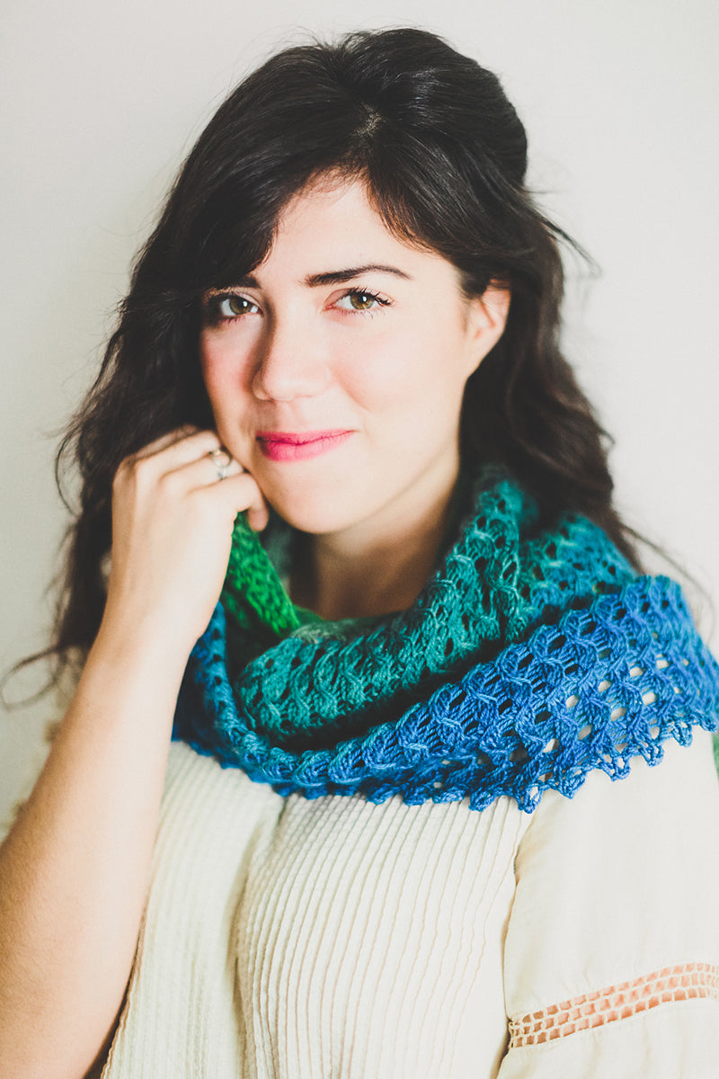 SweetGeorgia PDF Patterns - Soft Twilight Shawl - PDF Download - Extra Image
