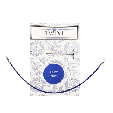 ChiaoGoo TWIST Blue X-Flex Cables Needles - 8 (20 cm) [S] - Zoom Image