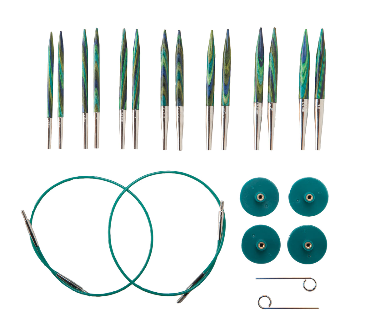 Knit Picks Caspian Short Interchangeable Needle Set - US 4-10
