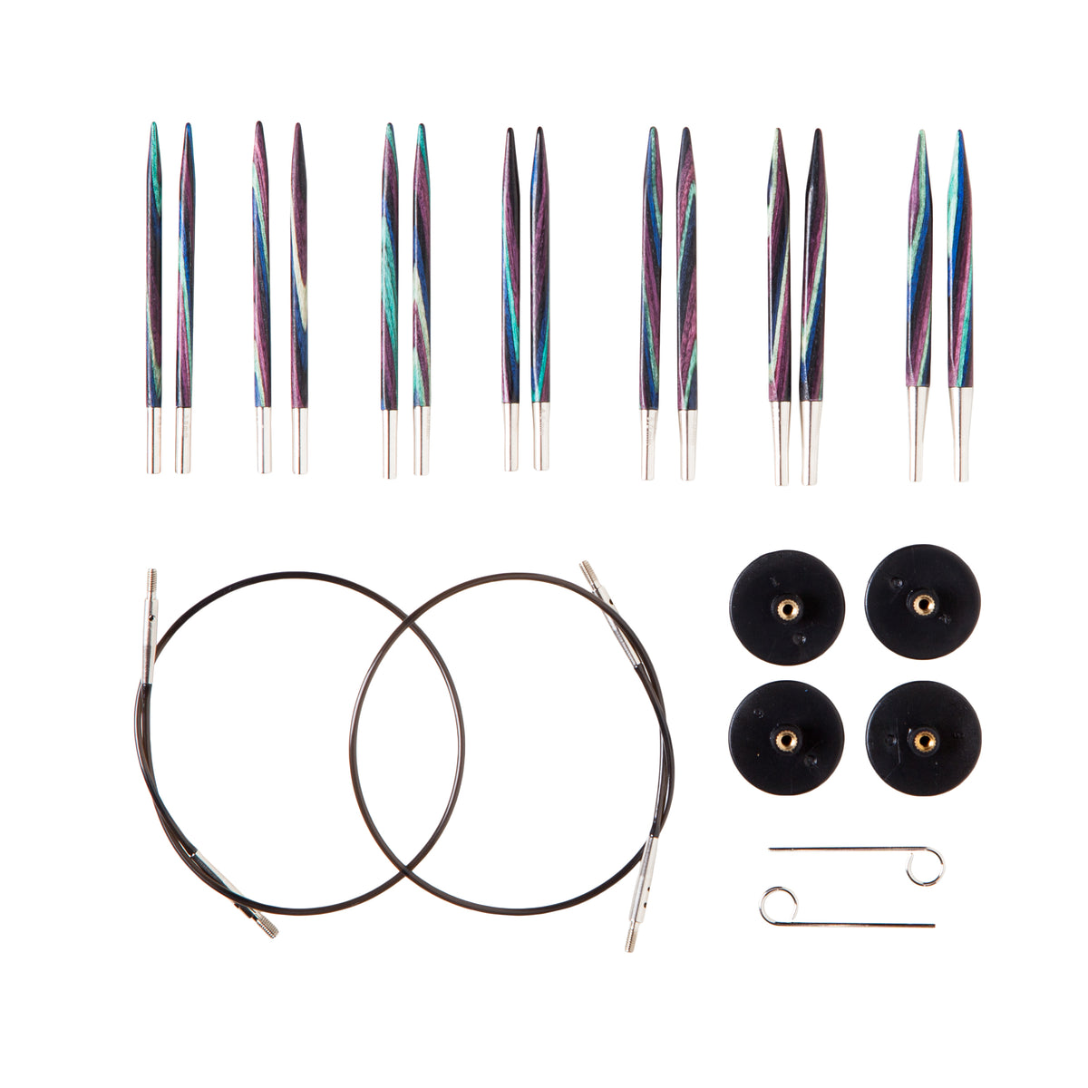 Knit Picks Foursquare Majestic Short Interchangeable Needle Set - US 4-10
