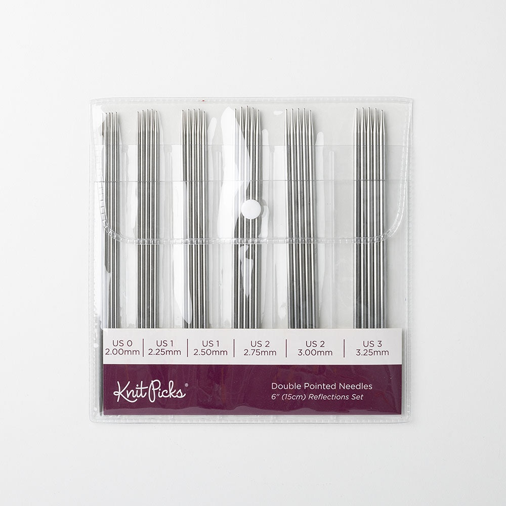 Knit Picks Reflections Double Pointed Needles Set 6" - US 0-3
