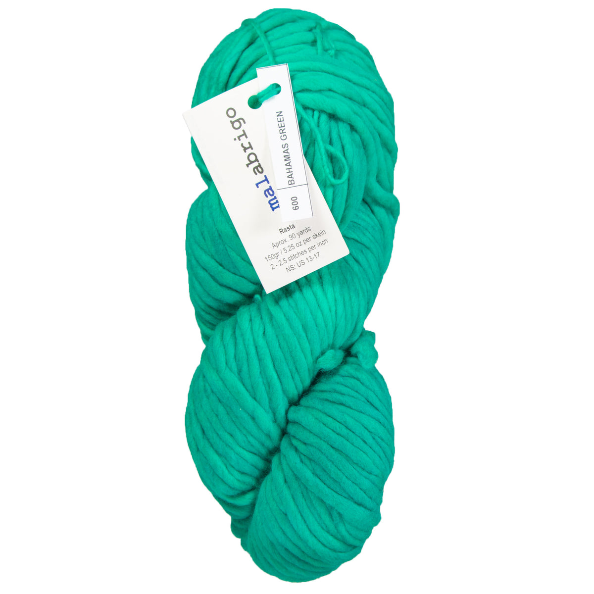 Malabrigo Rasta Yarn - 600 Bahamas Green - Zoom Image

