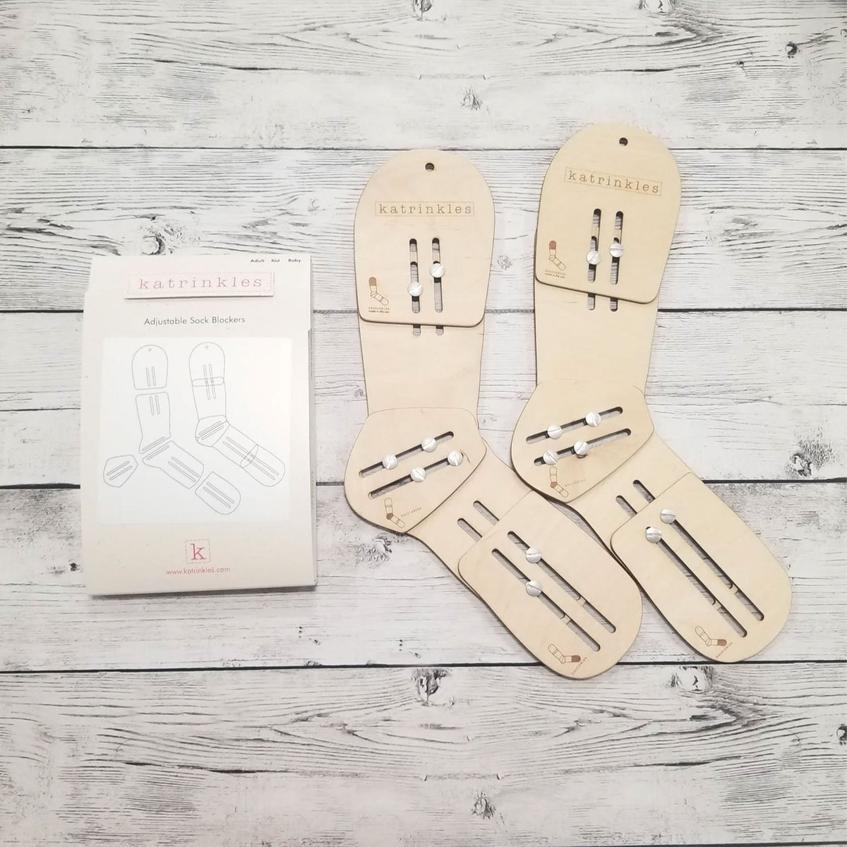 Katrinkles Tools - Adjustable Sock Blockers - Zoom Image
