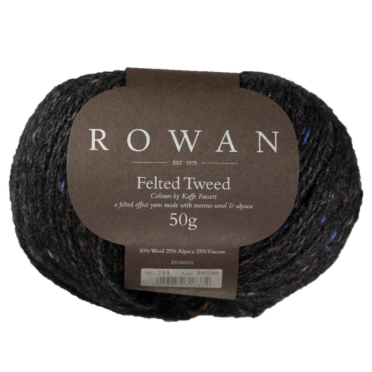 Rowan Felted Tweed Yarn - 211 Black- Kaffe Fassett Colours - Zoom Image