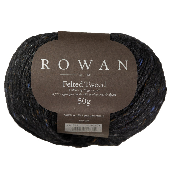 Rowan Felted Tweed Yarn - 211 Black- Kaffe Fassett Colours - Zoom Image